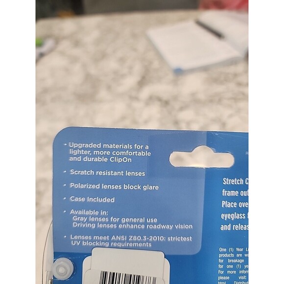 New Solar Shield Polarized Clipons 52 Rec 15 100% UVA/UVB Protection Scratch Res - Picture 2 of 3